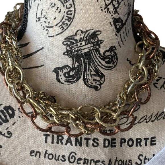 Dana Buchman Mixed Metal Chain Necklace - Picture 2 of 7